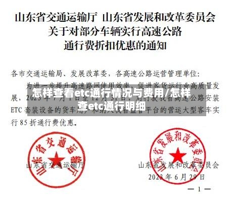 怎样查看etc通行情况与费用/怎样查etc通行明细