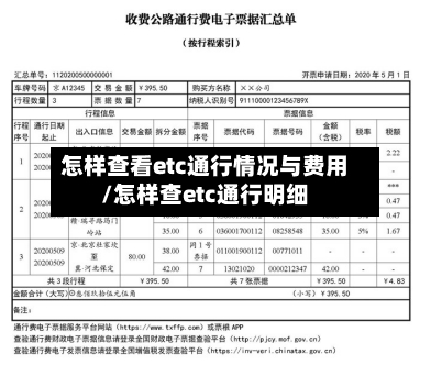 怎样查看etc通行情况与费用/怎样查etc通行明细-第3张图片