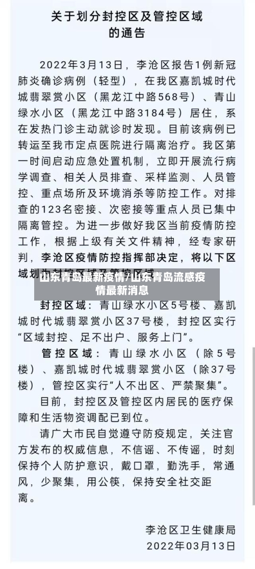 山东青岛最新疫情/山东青岛流感疫情最新消息-第3张图片