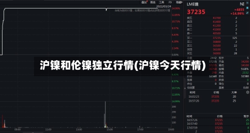 沪镍和伦镍独立行情(沪镍今天行情)-第3张图片