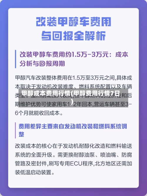 甲醇成本费用行情(甲醇费用行情7日)-第2张图片