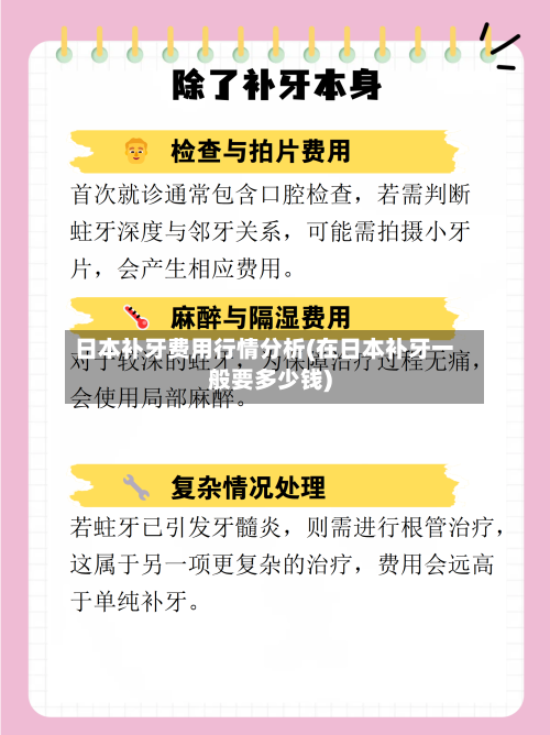 日本补牙费用行情分析(在日本补牙一般要多少钱)