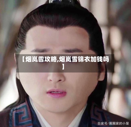 【烟岚雪攻略,烟岚雪锦衣加钱吗】-第2张图片