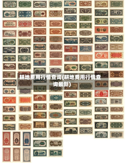耕地费用行情查询(耕地费用行情查询最新)