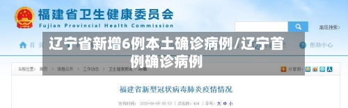 辽宁省新增6例本土确诊病例/辽宁首例确诊病例