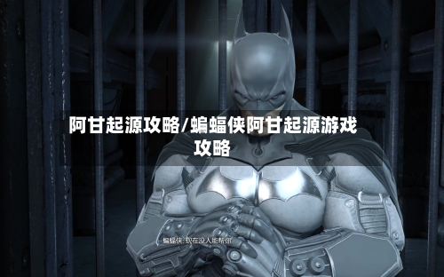 阿甘起源攻略/蝙蝠侠阿甘起源游戏攻略-第3张图片