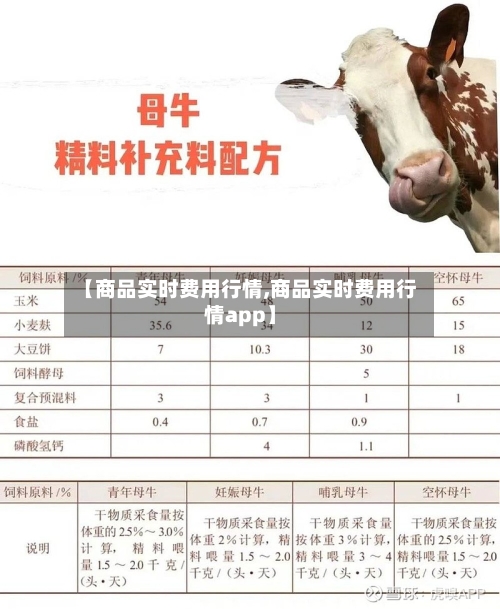 【商品实时费用行情,商品实时费用行情app】