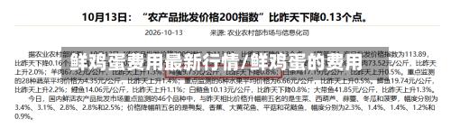 鲜鸡蛋费用最新行情/鲜鸡蛋的费用