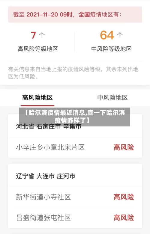【哈尔滨疫情最近消息,查一下哈尔滨疫情咋样了】-第3张图片