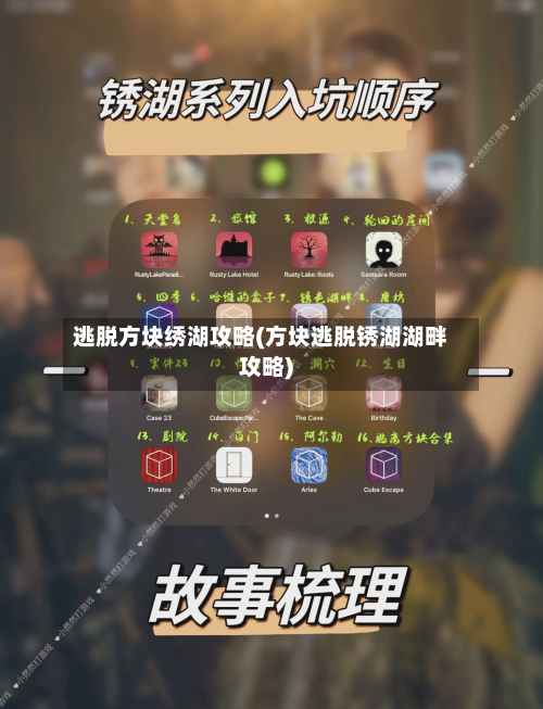 逃脱方块绣湖攻略(方块逃脱锈湖湖畔攻略)-第3张图片