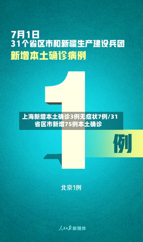 上海新增本土确诊3例无症状7例/31省区市新增75例本土确诊-第2张图片