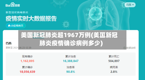 美国新冠肺炎超1967万例(美国新冠肺炎疫情确诊病例多少)
