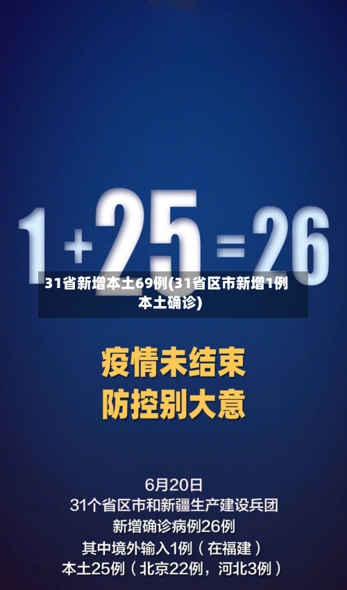 31省新增本土69例(31省区市新增1例本土确诊)