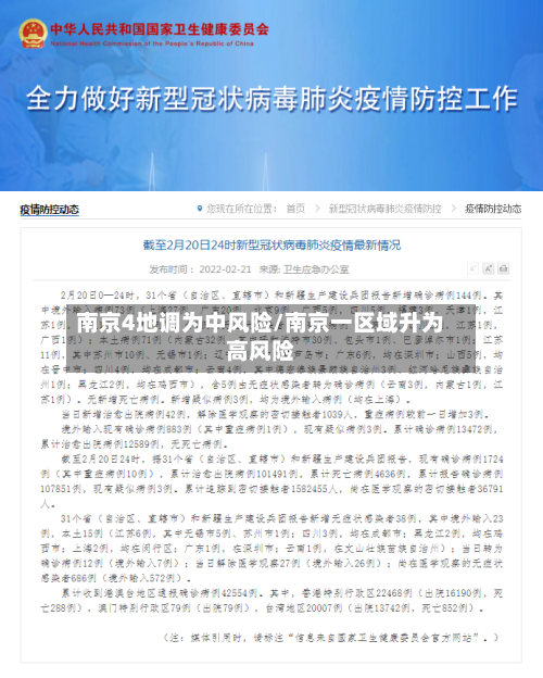 南京4地调为中风险/南京一区域升为高风险-第2张图片