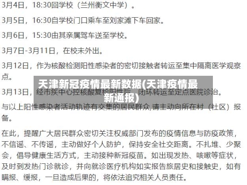 天津新冠疫情最新数据(天津疫情最新通报)-第3张图片