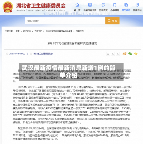 武汉最新疫情最新消息新增1例的简单介绍-第3张图片