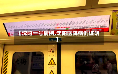 【沈阳一号病例,沈阳医院病例证明】