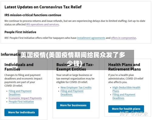 美国疫情(美国疫情期间给民众发了多少钱)