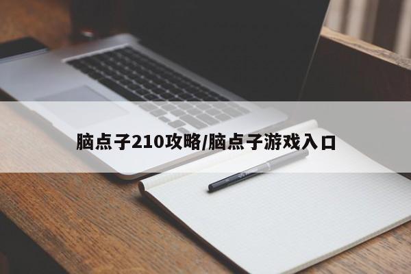 脑点子210攻略/脑点子游戏入口