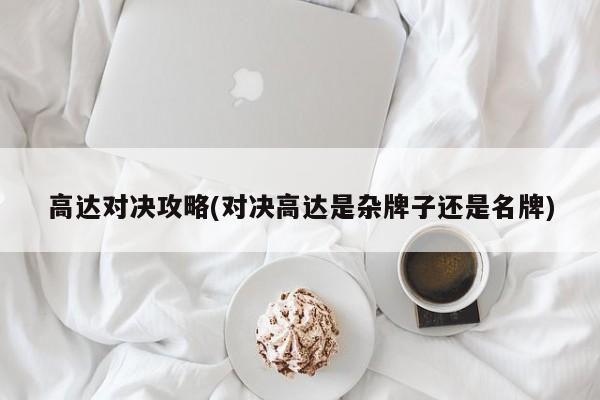 高达对决攻略(对决高达是杂牌子还是名牌)